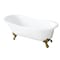 Aqua Eden Clawfoot Bathtubs, 56.69 L, 30.31 W, White/Polished Brass, Cast Iron VCTND5731B2 - alternate 1